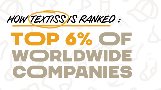 Top 6% Ecovadis: Textiss among the best Top 6% Ecovadis: Textiss among the best
